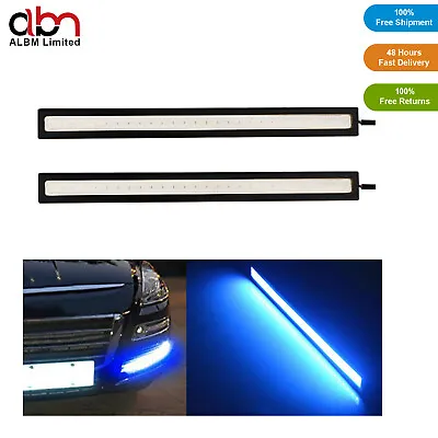 Car Day Time LED Running Lamp DRL COB Strip Light 12V Waterproof Drive Lamps RM • $5.04