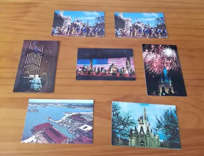 Lot Of 7 Vintage Walt Disney World Postcards Hall Of Presidents And More Mint • $4.99