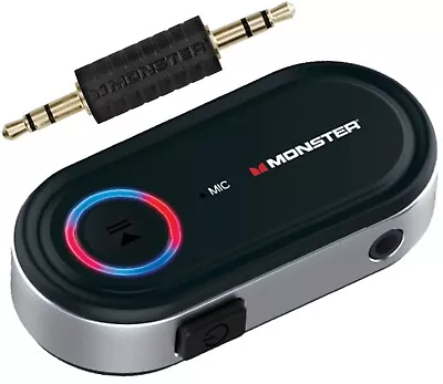 Monster Bluetooth 3.5mm AUX Audio Receiver Adapter With Voice Assistant Support • $14.99