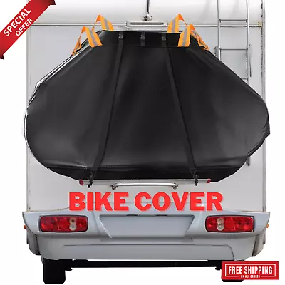 Bike Cover For Transport On Rack Rear For Truck RV SUV Travel 3 Or 4 Bikes • $39.99