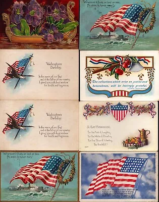 Postcard Lot Of 30 Flags Patriotic Washington Vintage • $9.99