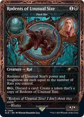 MTG Rodents Of Unusual Size - Pack Rat Near Mint Foil Secret Lair • $8.99