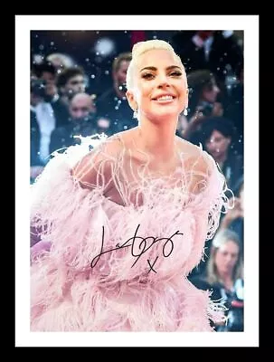 Lady Gaga Autograph Signed & Framed Photo 19 • £19.99