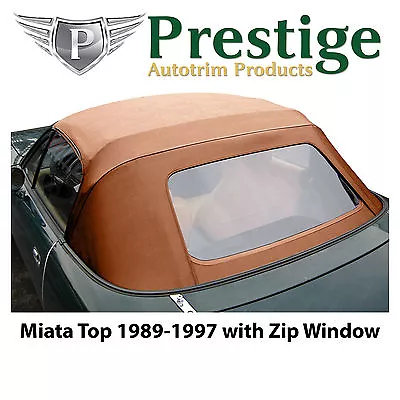 Mazda Miata NA Tan Convertible Top Soft Top Roof Zippered Rear Window 1989-97 • $391.60