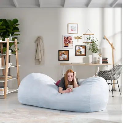 $199.99 • Buy Giant Bean Bag Lounger Chair Extra Large Oversized Dorm Room Sleeper Sofa Bed 