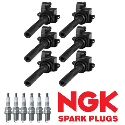 6 Ignition Coil & NGK Platinum Spark Plug For Isuzu Trooper VehiCROSS 3.5L UF245 • $129.77