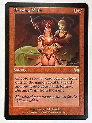 MTG 1X Burning Wish X1 Judgment Magic - LP • $4.99