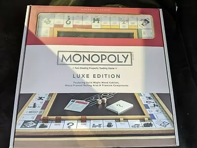 New  Monopoly Maple Luxe Edition Wood Board Game NEW • $169.99