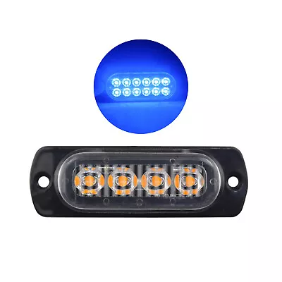12V 4W Car/Motorcycle/Truck/Van Waterproof LED Emergency Warning Light Side Lamp • $4.56
