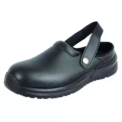 Blackrock Black Hygiene Safety Clog With Steel Toe Cap • £25.99