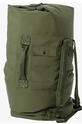 US MILITARY  BAG ARMY DUFFLE GREEN DEPLOYMENT PACK DUFFEL TOP LOAD Never Issued • $29.70