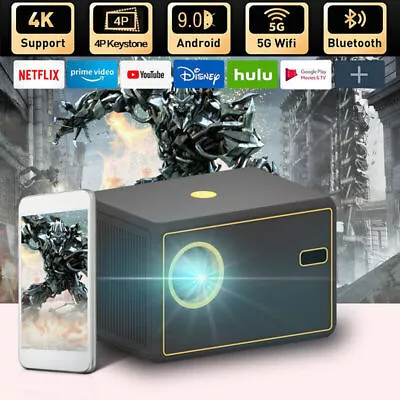 Portable Projector WIFI 4K Support Home Theater Projector Mobile Phone Proyector • $68.99