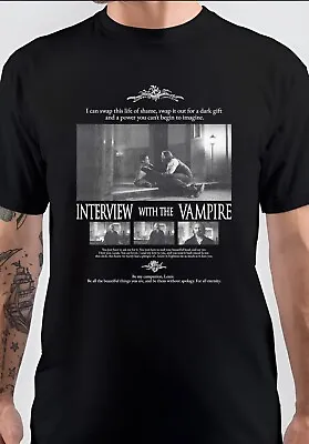 NWT Interview With The Vampire Be My Companion Black Unisex T-Shirt • $22.99