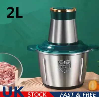£20.99 • Buy 2L Mini Food Processor Blender Chopper Mixer For Meat Vegetables Onion Grinder `