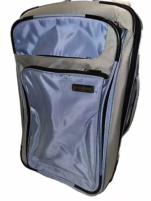 Victorinox Swiss Army Wheels Handle Carry On Suitcase Luggage Blue Gray • $59