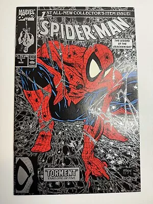 Spider-Man #1 (Torment) Silver/Black Cover McFarlane (1990) Marvel Comics • $14.50