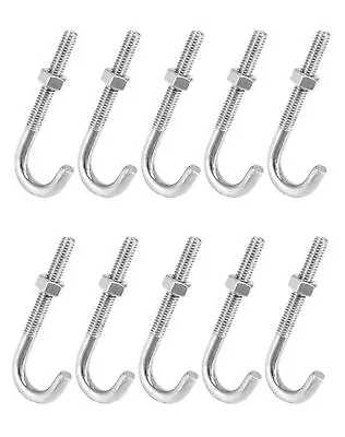 Steel J-Bolt With Nut 5/16  X 3  Anchor Bolts Pack Of 10 • $40.62