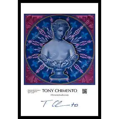 Memento Versace By Tony Chimento Signed Art Poster 13 X19   • $30