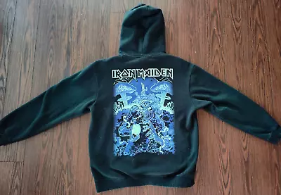 Iron Maiden - 2 Minutes To Midnight - H&M Glow In The Dark Hoodie - Mens M • $59.99