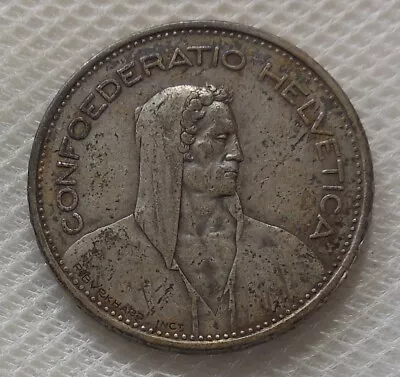 1931 B Switzerland 5 Francs Silver Coin High Grade • $19.99