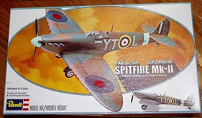 Vintage 1/48 Revell Supermarine Spitfire Mk-II #H-32 ©1978 • $10