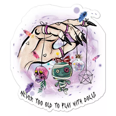 Play With Voodoo Dolls Vinyl Decal Sticker Indoor Outdoor 3 Sizes #9092 • $5.95