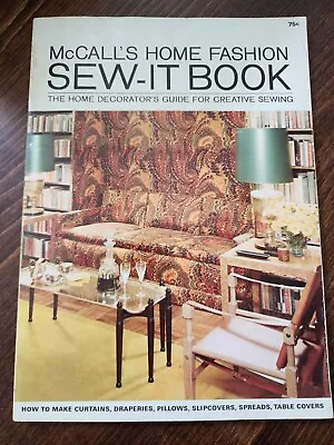 Vintage McCall's HOME FASHION SEW-IT BOOK 1965 Home Decorator Guide FREE SHIP! • $14.75