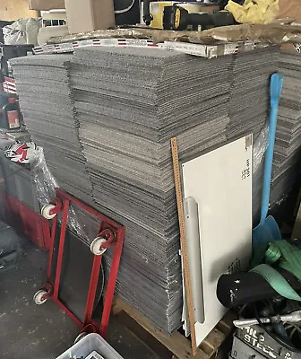£0.99 • Buy Grey Reclaimed Carpet Tiles One Pallet Not All The Same But Many Matching
