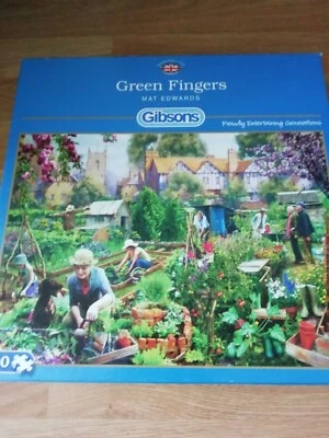 £0.99 • Buy Gibsons ’Green Fingers’ 500 Piece Jigsaw Puzzle By Mat Edwards Complete 