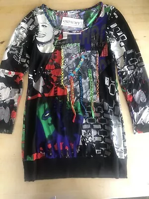 Marilyn Monroe Print Dress/Jersey Size S.  BNWT • £24.99