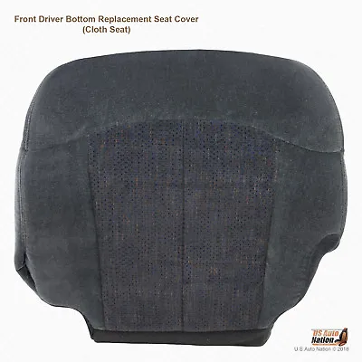 2001 2002 Chevy Silverado 2500 HD LS-Driver Side Bottom Cloth Seat Cover Dk Gray • $153.30