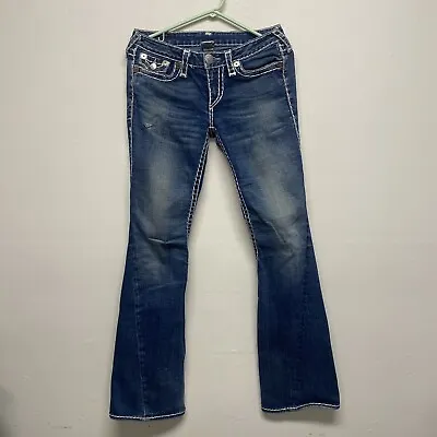 True Religion Joey Super T Jeans Bootcut Low Rise Women's Size 29 Made In USA • $29.99