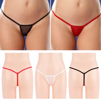 Women Sexy Mini Micro Thong G-String Underwear Panties Briefs Low Waist T-back • $2.31