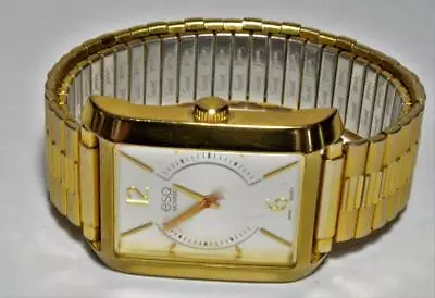 Esquire ESQ Movado Synthesis Swiss Men's Quartz Gold Watch ES.41.1.34.5634 Runs • $185