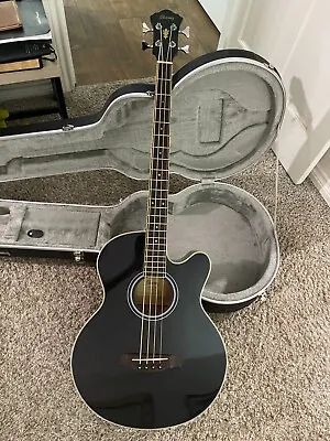 Ibanez AEB5E-BK Acoustic Electric Bass Guitar With Hard Case • $200