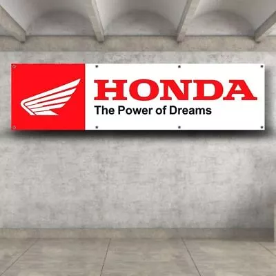 Honda Motorcycle 2x8 Ft Flag Banner The Power Of Dreams HRC Racing Show • $15.85