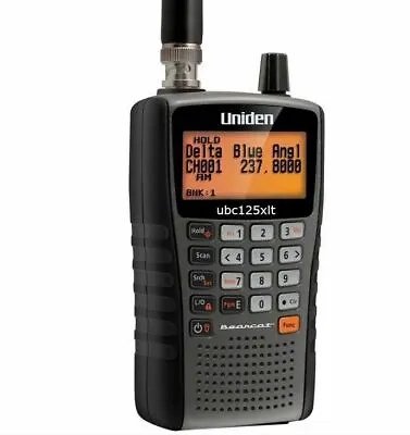 SCANNER HANDHELD Uniden UBC-125XLT 25-960MHz AIRBAND MARINE AMATEUR CB PMR • £159.99