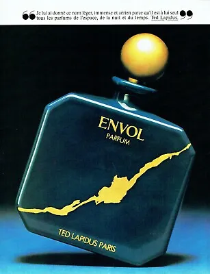  1981 SCOPublicité Advertising 120 Perfume Envol By Ted Lapidus Paris • $3.19