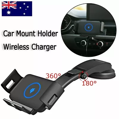 Car Wireless Charger For Samsung Galaxy Z Fold 2 3 4 Automatic Car Mount Holder • $41.79