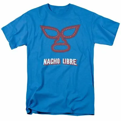 Nacho Libre Mask T Shirt Mens Licensed Wrestling Movie Tee Turquoise • $19.59