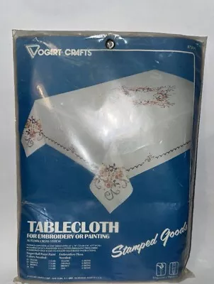 Vogart Crafts Tablecloth For Embroidery Or Painting Cross Stitch  52” X 70” • $12