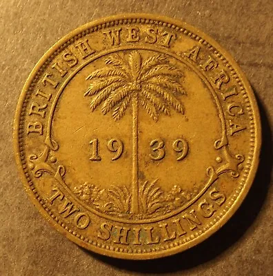 £1.34 • Buy British West Africa 2 Shilling Coin Dated 1939  Kn Very Nice Coin But A Little G