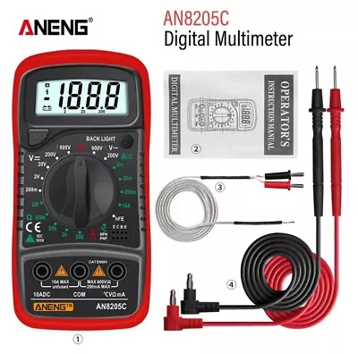 Digital Multimeter Multi Meter Tester Capacitance Resistance • £15.99