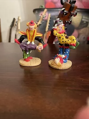 Vintage  Performing Clown  By K's Collection Set Of 2 • $10