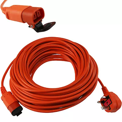 For FLYMO Lawnmowers & Trimmers Long 25M Power Cable Mains Lead Plug Connector • £17.49