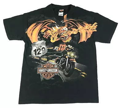 $79.99 • Buy 2009 Harley Davidson Smoky Mountain Dragon T Shirt Mens L Black Tennessee USA