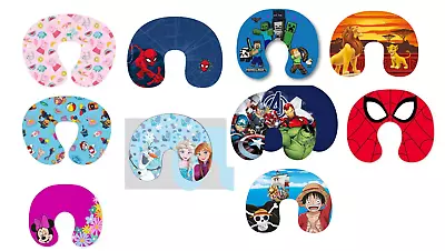 Children's Kids Character Travel Pillow Neck Support Holiday Car Plane Head Rest • £10.99