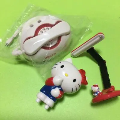 Hello Kitty Sanrio Miniature Kitty Dial Telephone Desk Lamp Showa Retro • £80.90