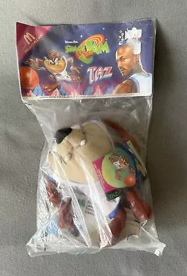 Vintage Space Jam Taz Plush McDonalds Toy 1996 Looney Tunes Tazmanian Devil • $8