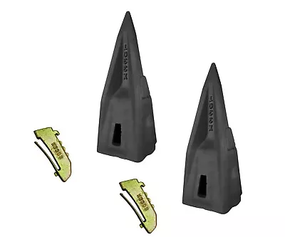 2 - Hensley Style Parabolic Tiger Rock Teeth W Steel Pins - 330 Series - X330T • $142.99